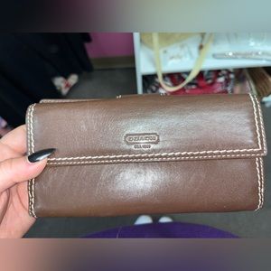 Coach leather wallet